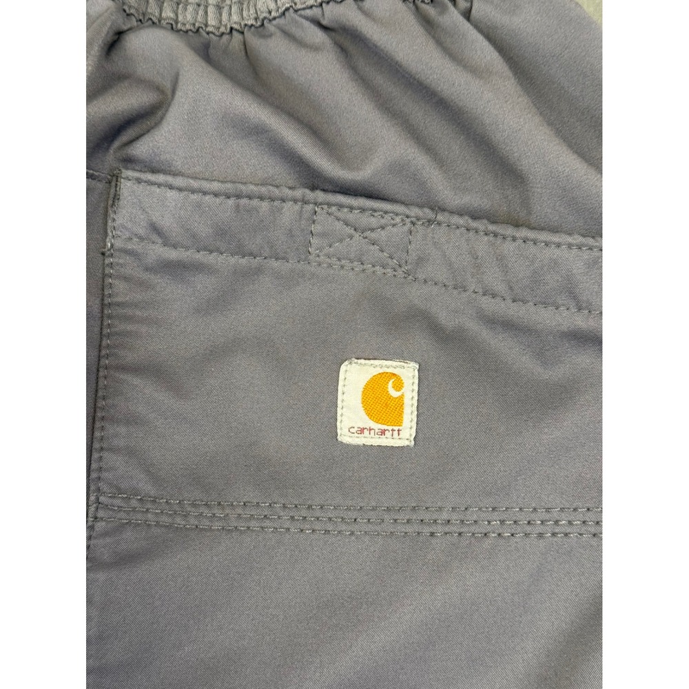 Carhartt Liberty Force Men's Gray Cargo Scrub Pants Elastic Waist CAS108 Size L - Picture 11 of 12